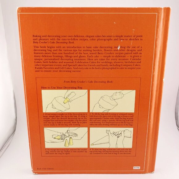 VINTAGE Betty Crocker's Cake Decorating cookbook ~ 1980s how-to dessert book - Picture 16 of 16